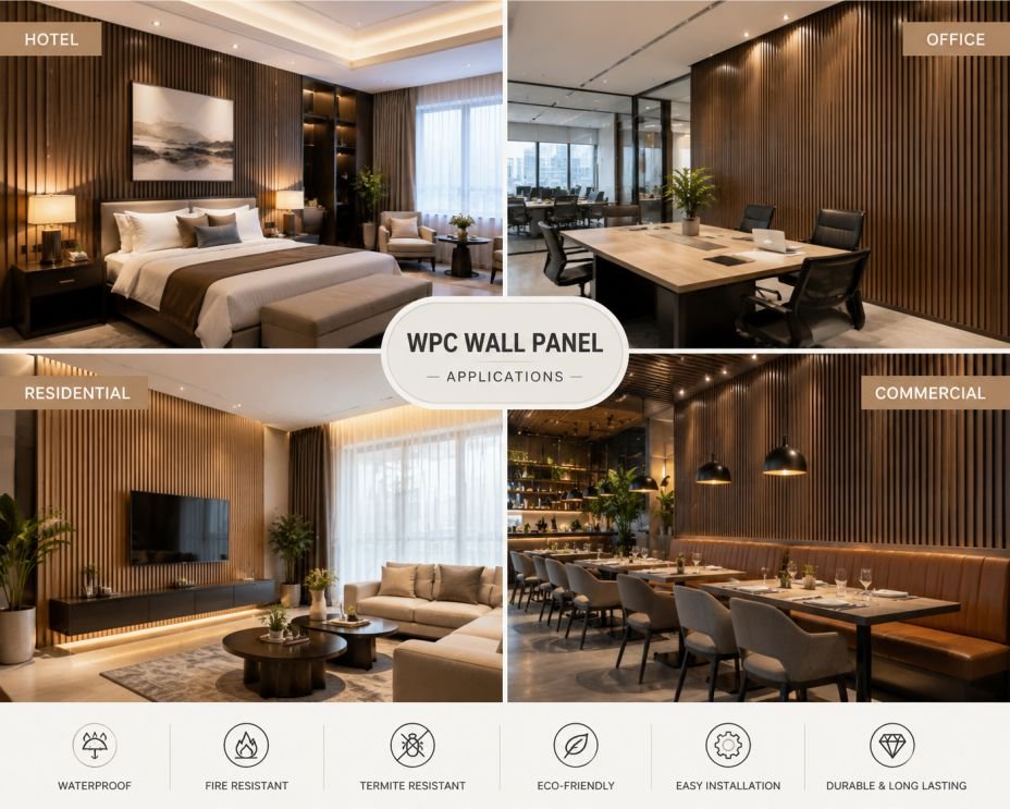 Wholesale wpc wall panels bulk order Ultimate Growth Guide 2026: 12 Proven Benefits for Global Buyers 3 wholesale wpc wall panels bulk order applications in hotel office residential and commercial interior wall decoration projects
