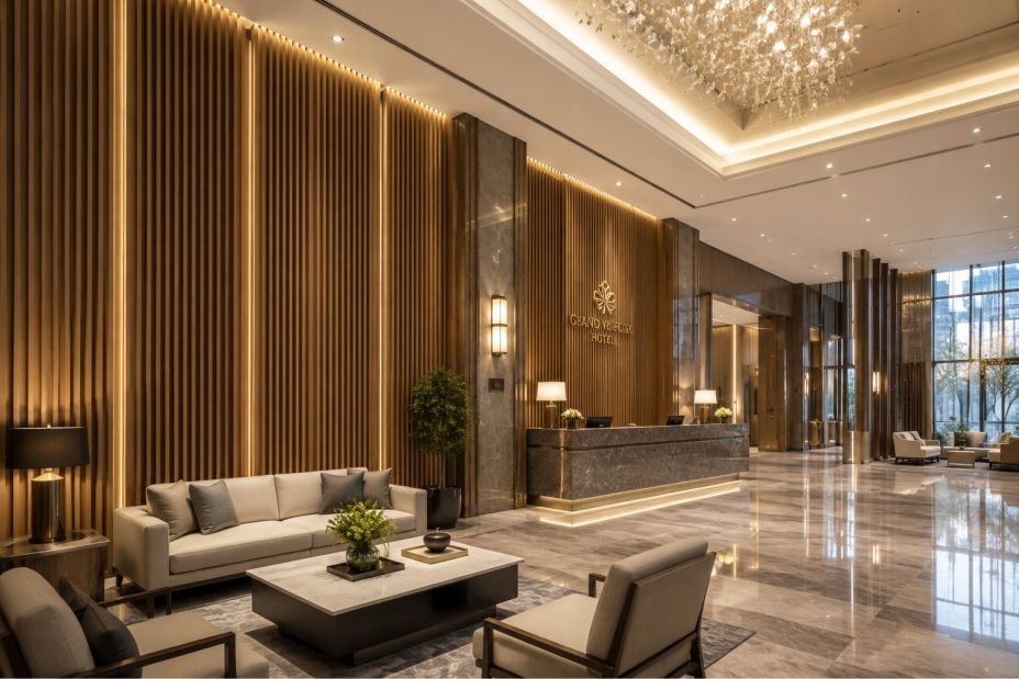 Wholesale wpc wall panels bulk order Ultimate Growth Guide 2026: 12 Proven Benefits for Global Buyers 2 wholesale wpc wall panels bulk order luxury hotel interior wall design with modern wood plastic composite wall cladding