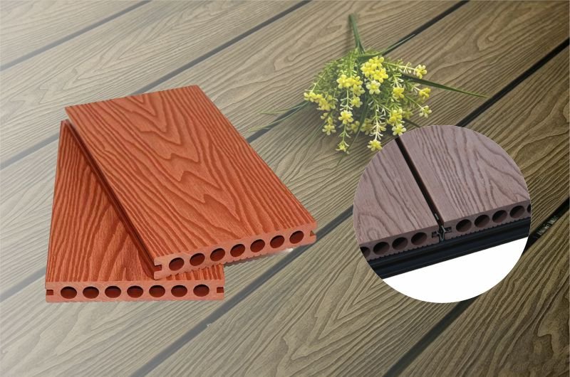 3D Embossed WPC Decking Manufacturer with realistic wood grain surface