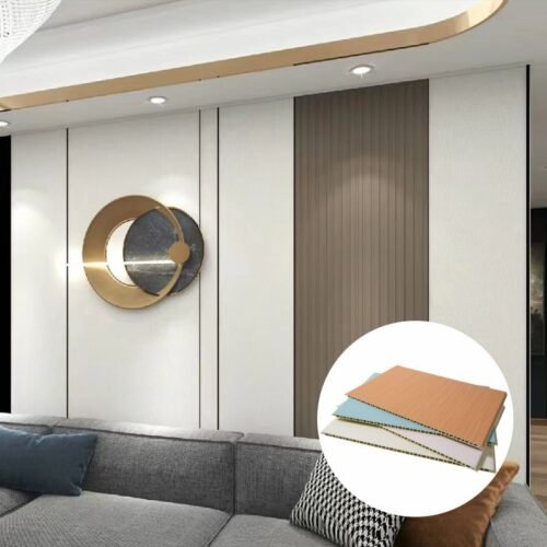 Bamboo Wood Fiber Wall Panel installed in a modern interior living space