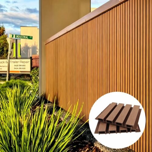 Outdoor WPC Wall Cladding exterior wall decoration for modern buildings