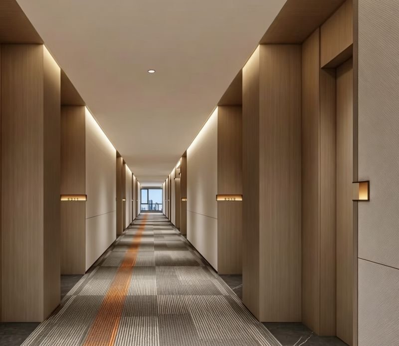 Impact Resistant Wall Panel Manufacturer 10 WPC Anti Collision Wall Panel used for hotel corridor wall protection
