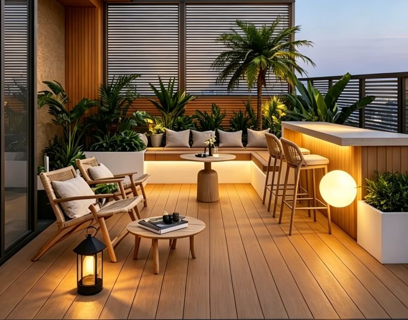3D Embossed WPC Decking Manufacturer 9 Outdoor WPC Decking commercial outdoor flooring solution