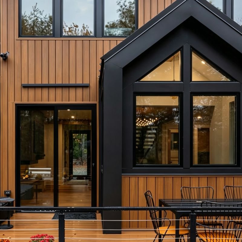 Outdoor WPC Wall Cladding Manufacturer 6 Commercial building exterior with Outdoor WPC Wall Cladding