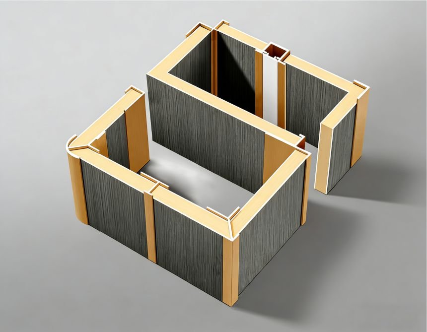 Impact Resistant Wall Panel Manufacturer 21 Aluminum alloy trim installation for WPC anti collision wall panel and impact resistant wall panel
