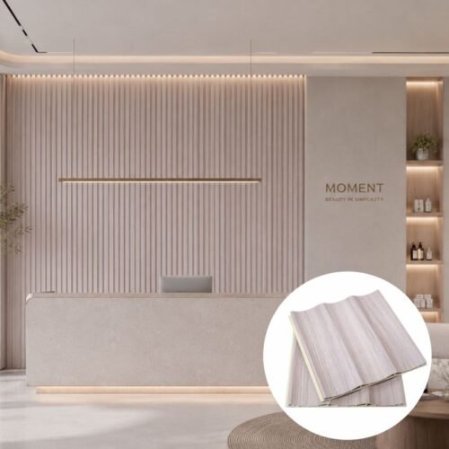 Durable WPC Fluted Wall Panel for Hotel and Commercial Interior Decoration