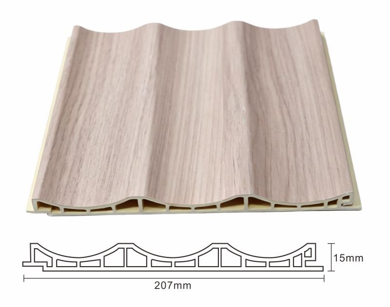Durable WPC Fluted Wall Panel 2 Durable WPC Fluted Wall Panel profile showing lightweight and durable construction