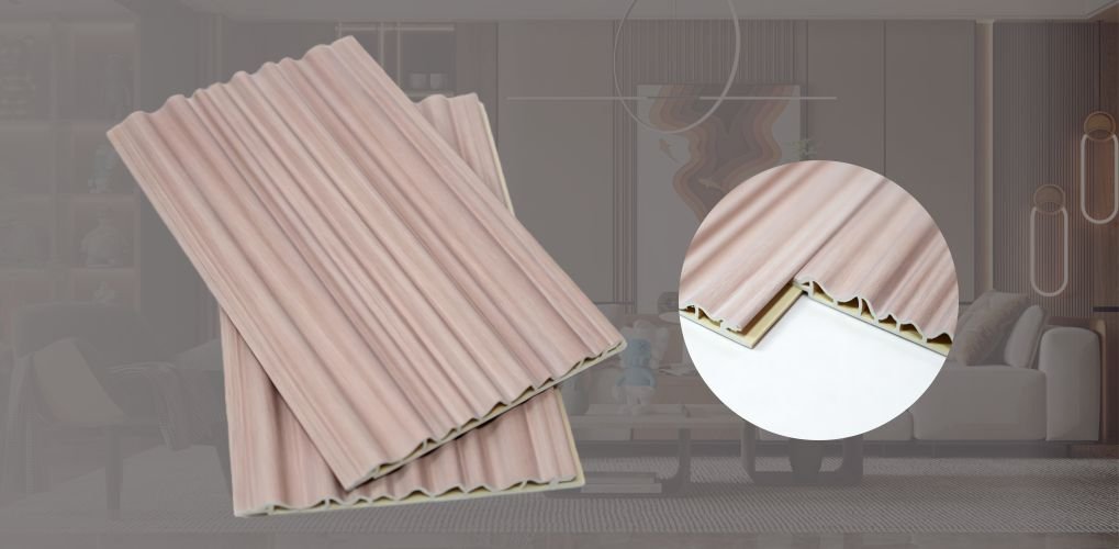 High Quality WPC Fluted Panel 2 High Quality WPC Fluted Panel for modern interior wall decoration with durable wood plastic composite material