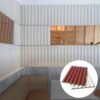 WPC Fluted Wall Panel for Commercial Building with modern interior wall decoration solution