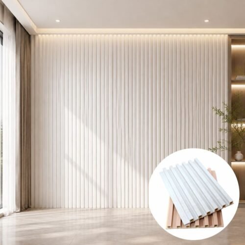 WPC Fluted Wall Panel for Hotel Project Interior Decoration