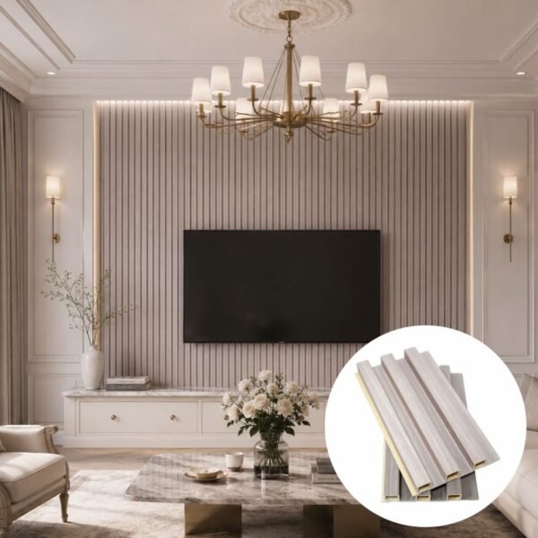 wpc-fluted-wall-panel-living-room-interior-decoration.jpg Living Room Interior Decoration with WPC Fluted Wall Panel