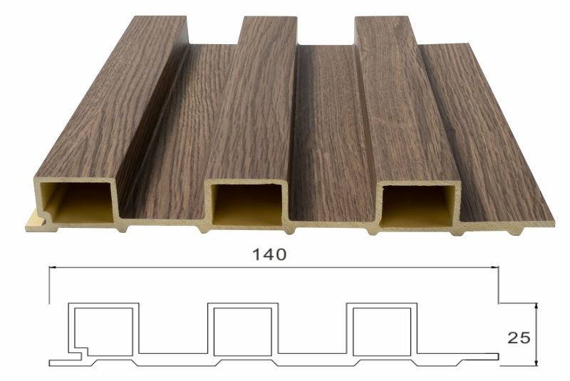 WPC Fluted Wall Panel for Interior Decoration 2 WPC Fluted Wall Panel for Interior Decoration Structure and Cross Section Design