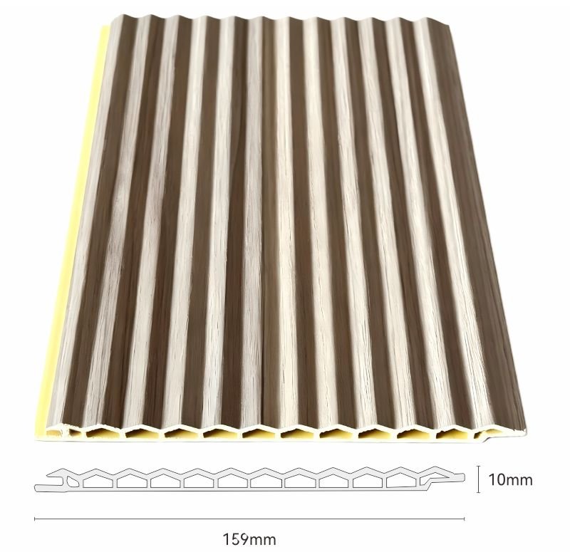 WPC Wall Panel for Construction Project 2 WPC Wall Panel for Construction Project featuring durable WPC core structure and customizable wood grain finish